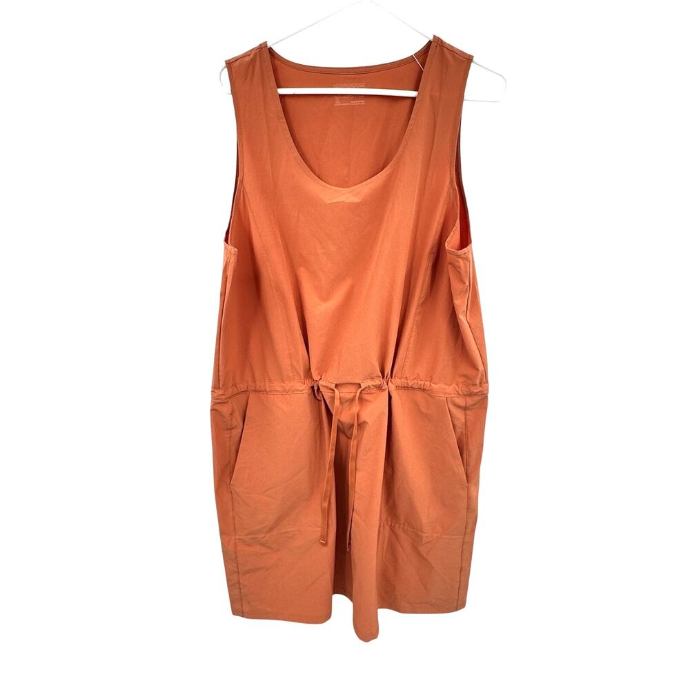 Patagonia Fleetwith Dress Sienna Clay Orange Size XL Sleeveless Sundress SRP $99